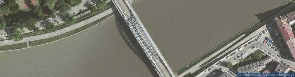 Zdjęcie satelitarne Most drogowy Piłsudskiego [8,92WWŻ]- rz. Wisła [78,3]