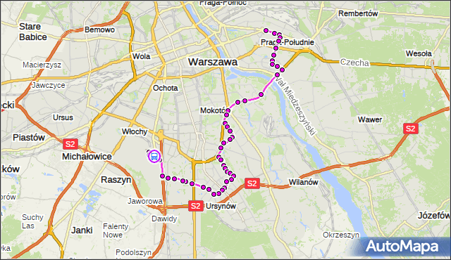 Rozkład jazdy autobusu 148 na przystanku Bennetta 02. ZTM Warszawa na mapie Targeo