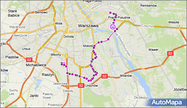 Rozkład jazdy autobusu 148 na przystanku Bora-Komorowskiego 01. ZTM Warszawa na mapie Targeo