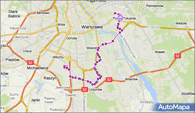 Rozkład jazdy autobusu 148 na przystanku Łukowska 01. ZTM Warszawa na mapie Targeo