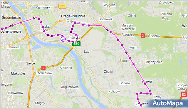 Rozkład jazdy autobusu N22 na przystanku os.Jantar 02. ZTM Warszawa na mapie Targeo