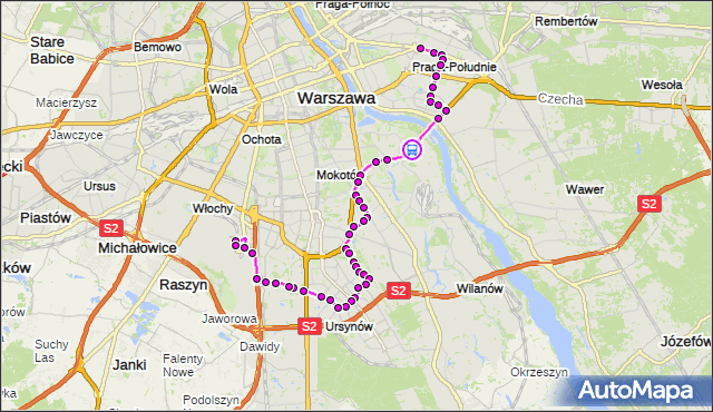 Rozkład jazdy autobusu 148 na przystanku Siekierki-Sanktuarium 01. ZTM Warszawa na mapie Targeo