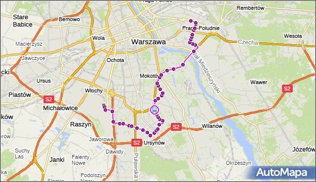 Rozkład jazdy autobusu 148 na przystanku Arbuzowa 02. ZTM Warszawa na mapie Targeo