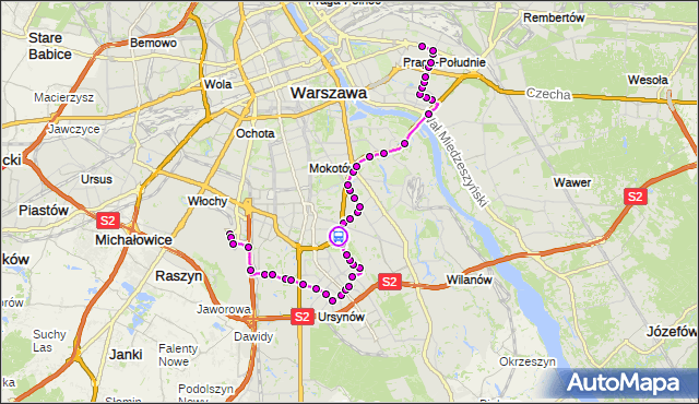 Rozkład jazdy autobusu 148 na przystanku Nowoursynowska 02. ZTM Warszawa na mapie Targeo