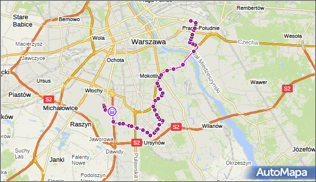 Rozkład jazdy autobusu 148 na przystanku PKP Okęcie 01. ZTM Warszawa na mapie Targeo
