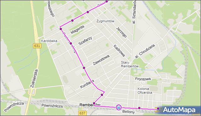 Rozkład jazdy autobusu 153 na przystanku Przebieg 01. ZTM Warszawa na mapie Targeo