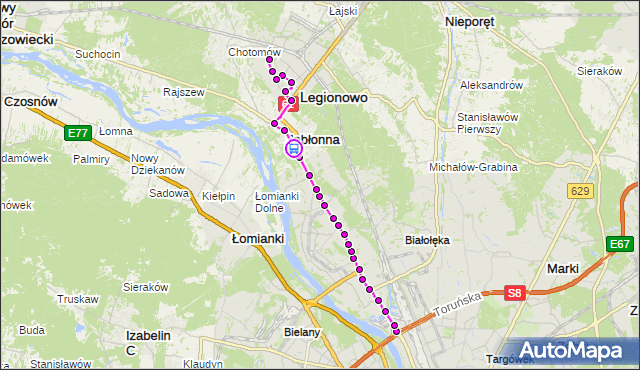 Rozkład jazdy autobusu 723 na przystanku Piaskowa 02. ZTM Warszawa na mapie Targeo