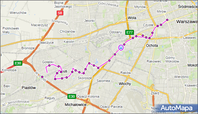 Rozkład jazdy autobusu N35 na przystanku Śmigłowca 01. ZTM Warszawa na mapie Targeo