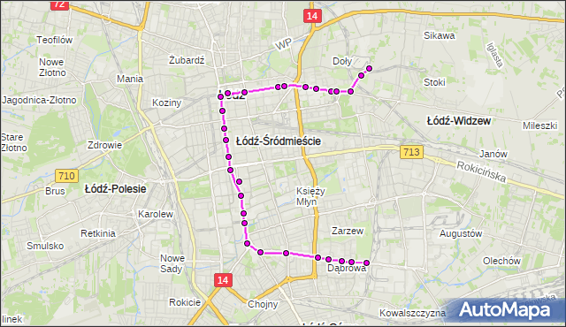 Rozkład jazdy tramwaju 2 na przystanku Pomorska - Sterlinga. MPKLodz na mapie Targeo