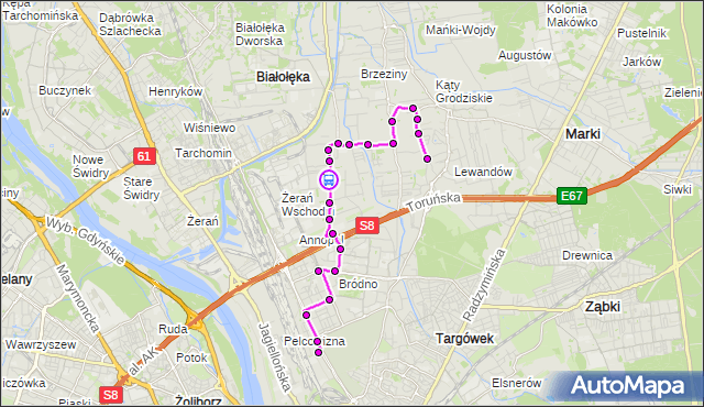 Rozkład jazdy autobusu 204 na przystanku Zbyszka z Bogdańca 01. ZTM Warszawa na mapie Targeo