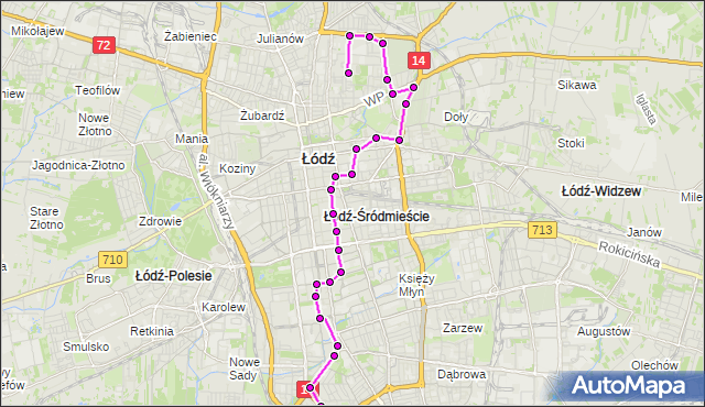Rozkład jazdy autobusu 57 na przystanku Czerwona - Piotrkowska NŻ. MPKLodz na mapie Targeo