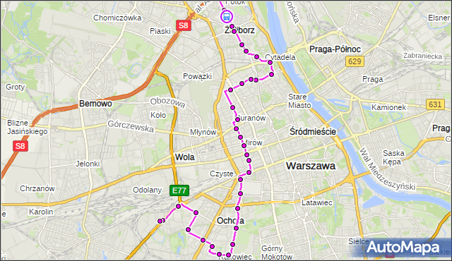 Rozkład jazdy autobusu 157 na przystanku Bohomolca 01. ZTM Warszawa na mapie Targeo