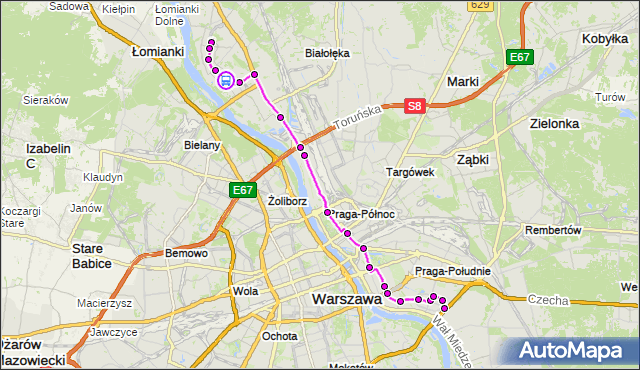 Rozkład jazdy autobusu 509 na przystanku Tarchomin 01. ZTM Warszawa na mapie Targeo