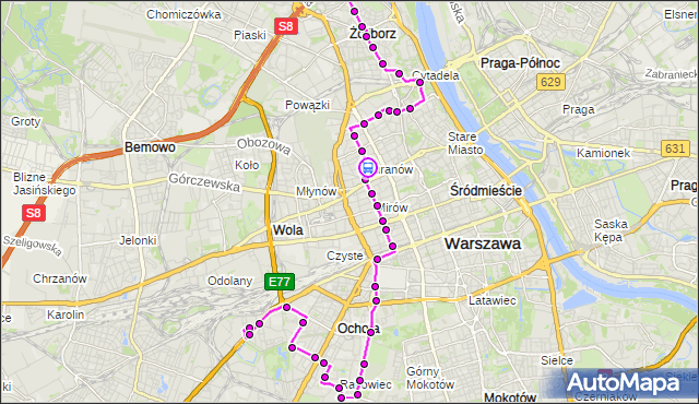 Rozkład jazdy autobusu 157 na przystanku Nowolipie 02. ZTM Warszawa na mapie Targeo