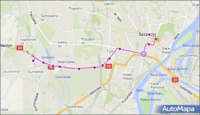 Rozkład jazdy tramwaju 10 na przystanku Brama Portowa 12. ZDiTM Szczecin na mapie Targeo