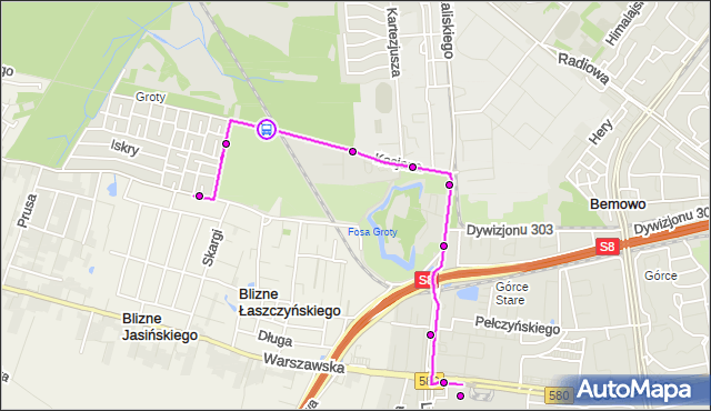 Rozkład jazdy autobusu 149 na przystanku Kocjana-Bocznica 01. ZTM Warszawa na mapie Targeo