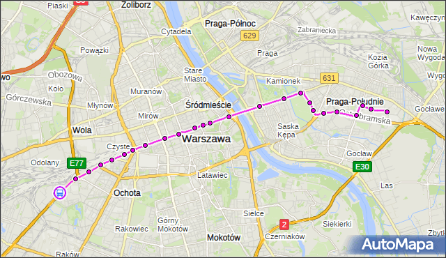 Rozkład jazdy autobusu 158 na przystanku Berestecka 02. ZTM Warszawa na mapie Targeo