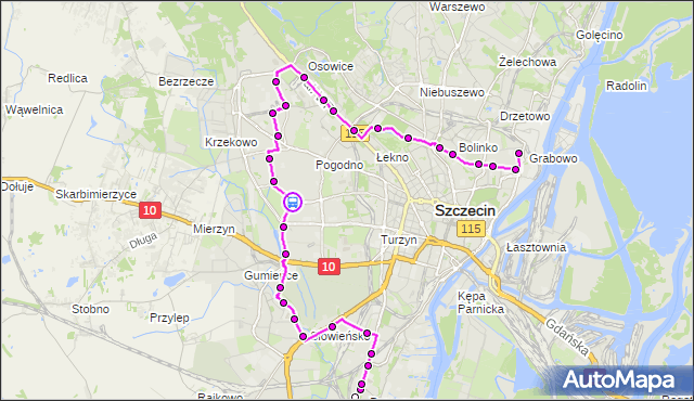 Rozkład jazdy autobusu 53 na przystanku Derdowskiego 11. ZDiTM Szczecin na mapie Targeo