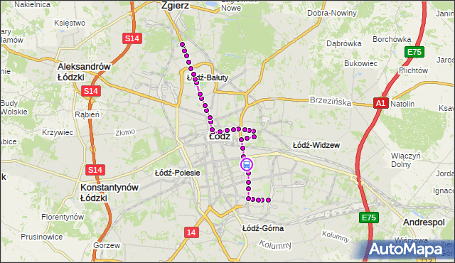 Rozkład jazdy tramwaju 4 na przystanku Śmigłego Rydza - Zbiorcza. MPKLodz na mapie Targeo