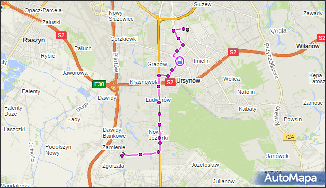 Rozkład jazdy autobusu 209 na przystanku Centrum Onkologii 02. ZTM Warszawa na mapie Targeo