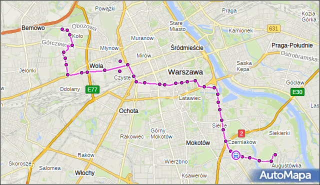 Rozkład jazdy autobusu 159 na przystanku Gołkowska 02. ZTM Warszawa na mapie Targeo