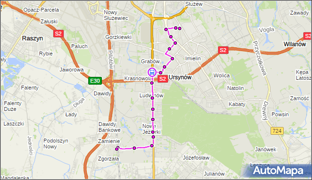 Rozkład jazdy autobusu 209 na przystanku Sójki 01. ZTM Warszawa na mapie Targeo