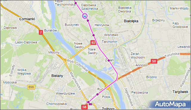 Rozkład jazdy autobusu 511 na przystanku Henryków 01. ZTM Warszawa na mapie Targeo