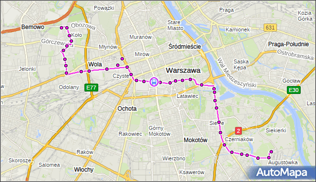 Rozkład jazdy autobusu 159 na przystanku Koszykowa 01. ZTM Warszawa na mapie Targeo