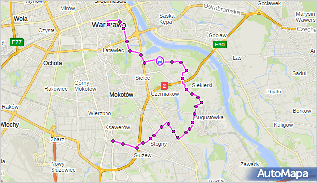Rozkład jazdy autobusu 108 na przystanku Budexpo 01. ZTM Warszawa na mapie Targeo