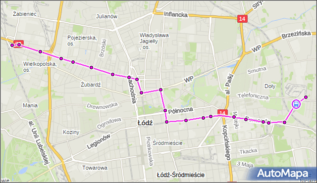 Rozkład jazdy tramwaju 5 na przystanku Telefoniczna Zajezdnia. MPKLodz na mapie Targeo