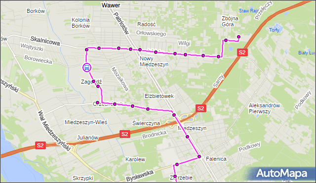 Rozkład jazdy autobusu 161 na przystanku Borowiecka 01. ZTM Warszawa na mapie Targeo