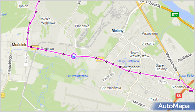 Rozkład jazdy autobusu 110 na przystanku Chabrowa 01. ZTM Warszawa na mapie Targeo