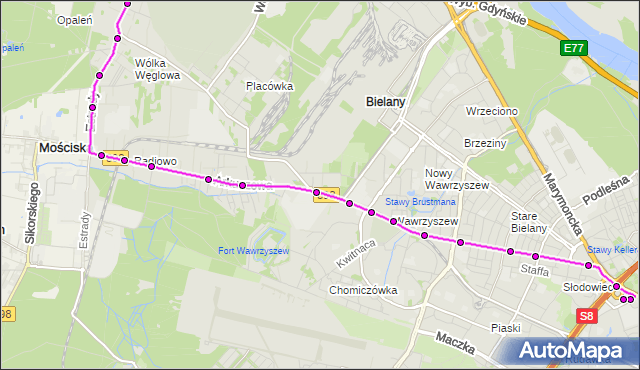 Rozkład jazdy autobusu 110 na przystanku Cm.Północny-Brama Zach. 01. ZTM Warszawa na mapie Targeo