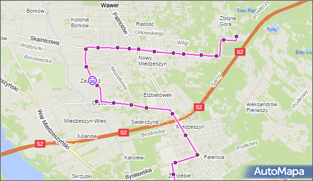 Rozkład jazdy autobusu 161 na przystanku Hortensji 01. ZTM Warszawa na mapie Targeo