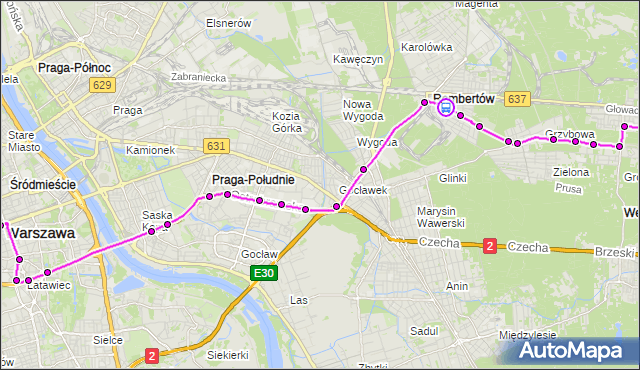 Rozkład jazdy autobusu 514 na przystanku Klasztorna 01. ZTM Warszawa na mapie Targeo