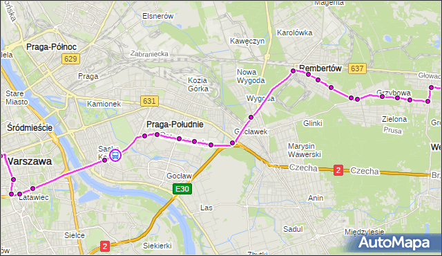 Rozkład jazdy autobusu 514 na przystanku Międzynarodowa 01. ZTM Warszawa na mapie Targeo