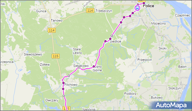 Rozkład jazdy autobusu 106 na przystanku Police Dworzec 11. ZDiTM Szczecin na mapie Targeo