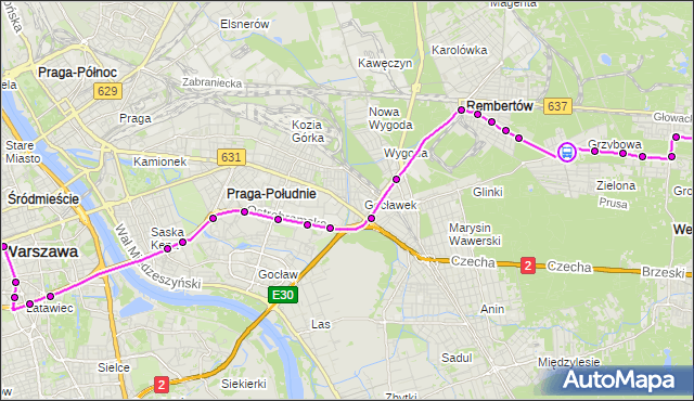 Rozkład jazdy autobusu 514 na przystanku Brata Alberta 02. ZTM Warszawa na mapie Targeo