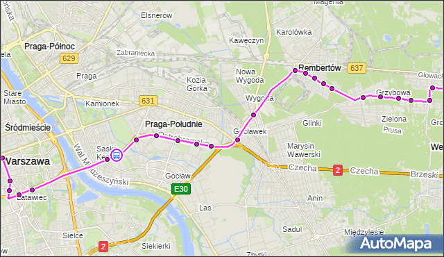 Rozkład jazdy autobusu 514 na przystanku Międzynarodowa 02. ZTM Warszawa na mapie Targeo