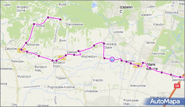 Rozkład jazdy autobusu 729 na przystanku Warszawska 02. ZTM Warszawa na mapie Targeo