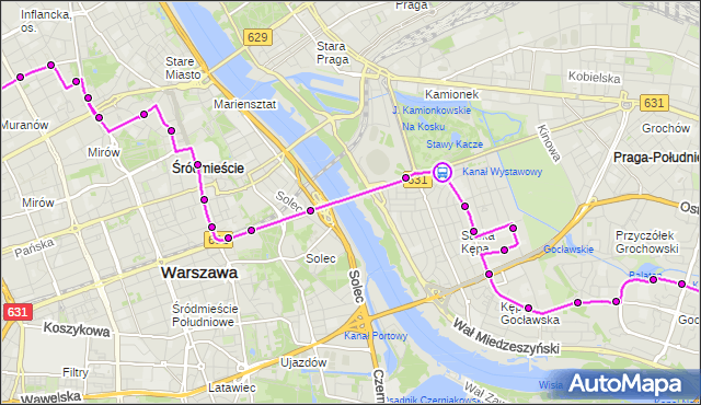 Rozkład jazdy autobusu 111 na przystanku Adampolska 02. ZTM Warszawa na mapie Targeo