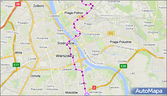 Rozkład jazdy autobusu 162 na przystanku al.Witosa 01. ZTM Warszawa na mapie Targeo