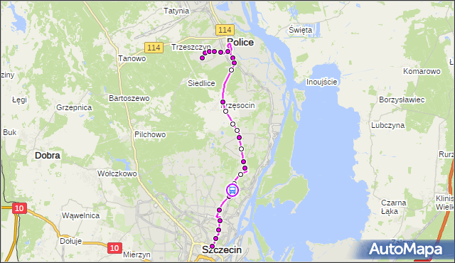 Rozkład jazdy autobusu 107 na przystanku Hoża 11. ZDiTM Szczecin na mapie Targeo