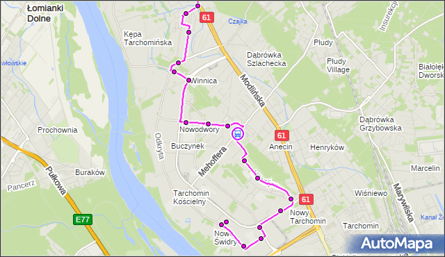 Rozkład jazdy autobusu 211 na przystanku Leśnej Polanki 01. ZTM Warszawa na mapie Targeo