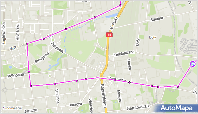 Rozkład jazdy tramwaju 6 na przystanku Telefoniczna Zajezdnia. MPKLodz na mapie Targeo