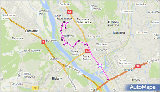 Rozkład jazdy autobusu 516 na przystanku Konwaliowa 01. ZTM Warszawa na mapie Targeo