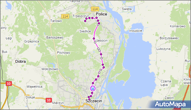 Rozkład jazdy autobusu 107 na przystanku Wilcza Wiadukt 12. ZDiTM Szczecin na mapie Targeo