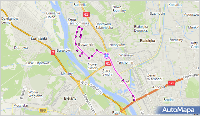 Rozkład jazdy autobusu 516 na przystanku Białołęka-Ratusz 03. ZTM Warszawa na mapie Targeo