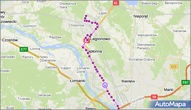 Rozkład jazdy autobusu 731 na przystanku Braci Zawadzkich 01. ZTM Warszawa na mapie Targeo