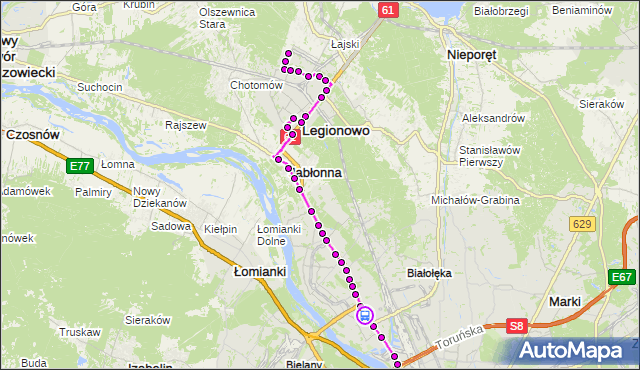 Rozkład jazdy autobusu 731 na przystanku Ekspresowa 01. ZTM Warszawa na mapie Targeo
